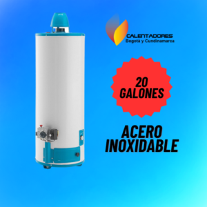 Calentador tipo Mabe A gas de acumulación, 20 galones.