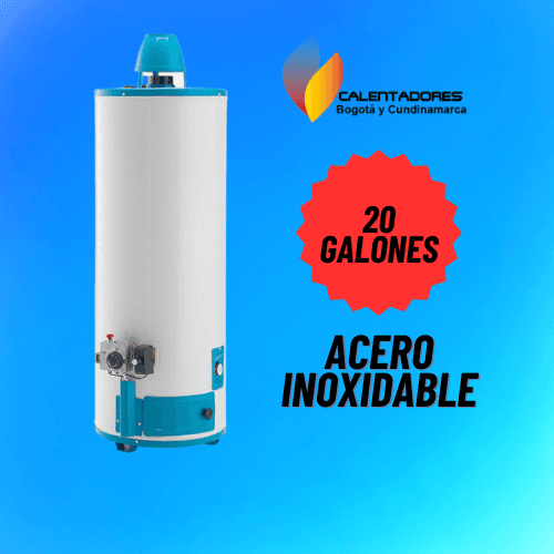 Calentador tipo Mabe A gas de acumulación, 20 galones.