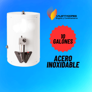 Calentador tipo Haceb A gas, de acumulación 10 galones.