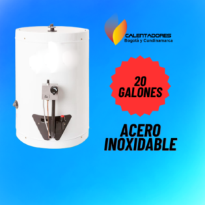 Calentador tipo Haceb A gas de acumulación, 20 galones.